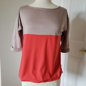 Ann Taylor Colorblock Top